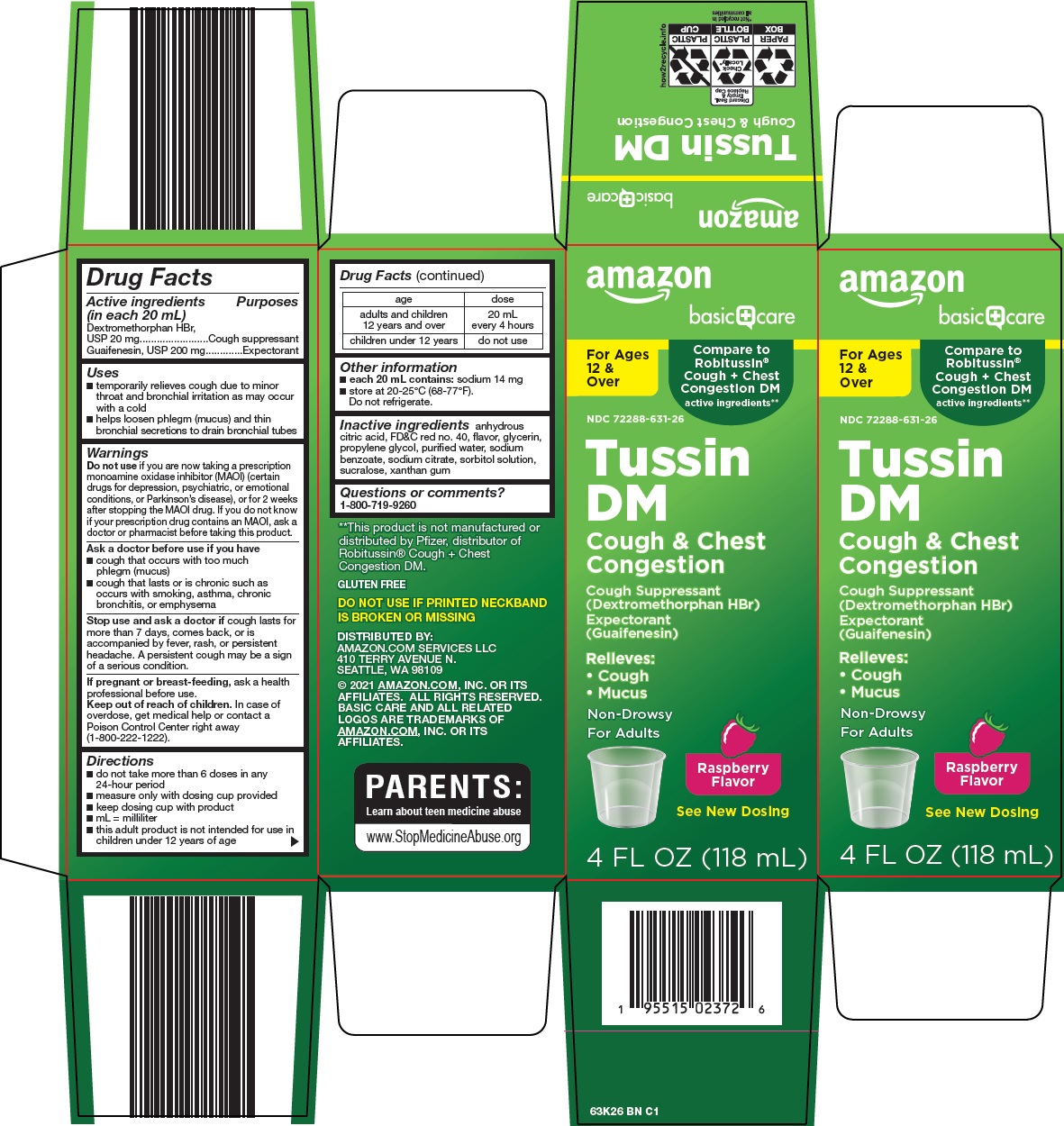 Pill image for Amazon Tussin Dm Drug Facts