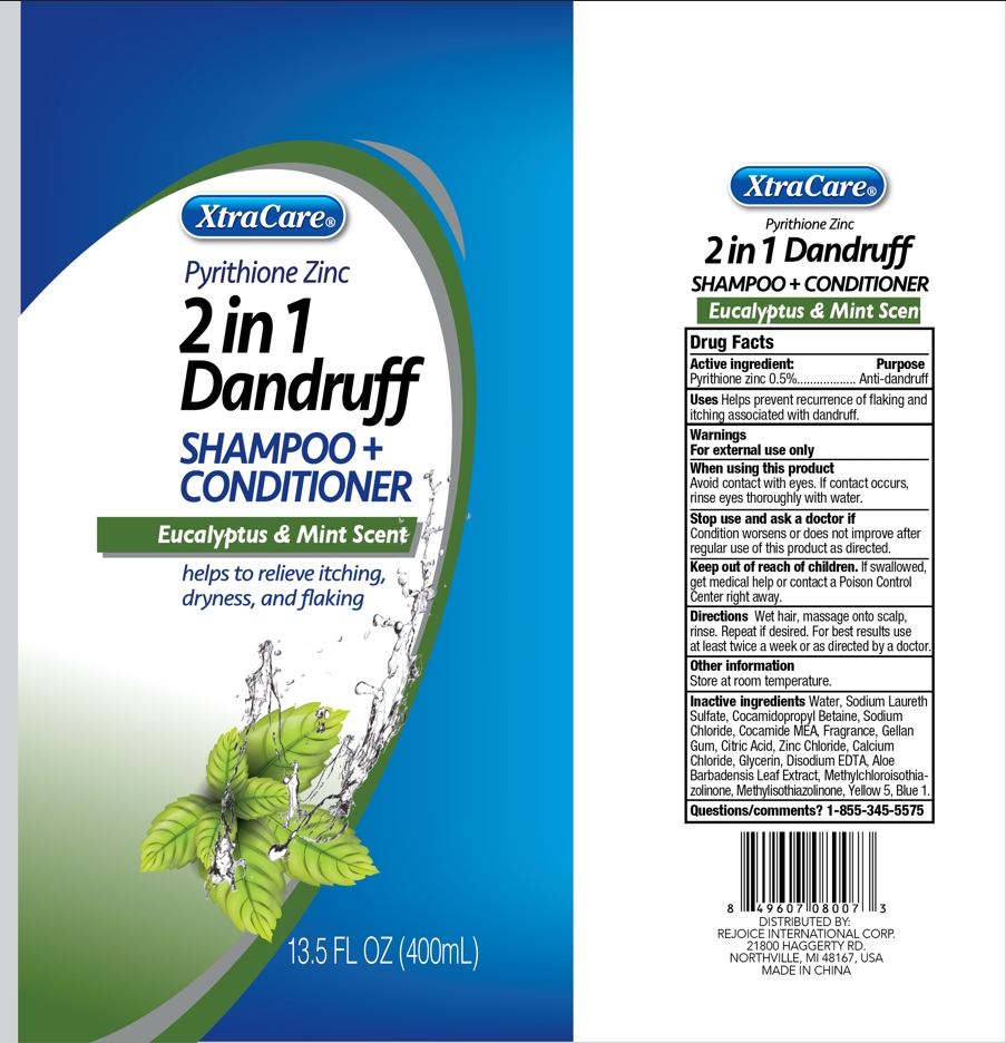 Pill image for 13.5oz 2 In 1 Dandruff Hair Cleanse & Conditioner - Eucalyptus & Mint