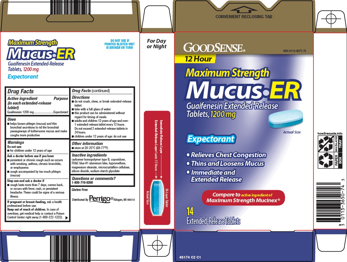 Pill image for Perrigo Mucus Er Drug Facts
