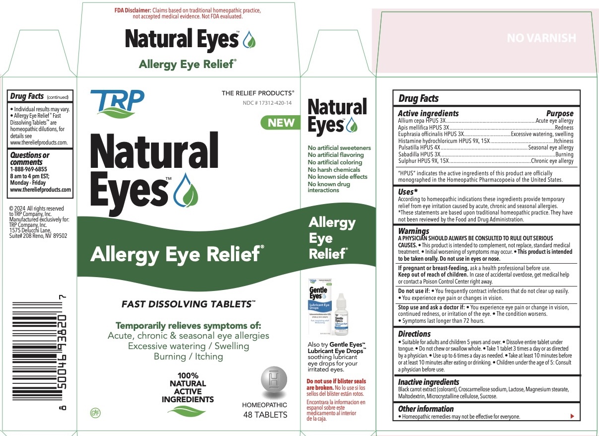 Pill image for Natural Eyes Allergy Eye Relief Fast Dissolving Tables