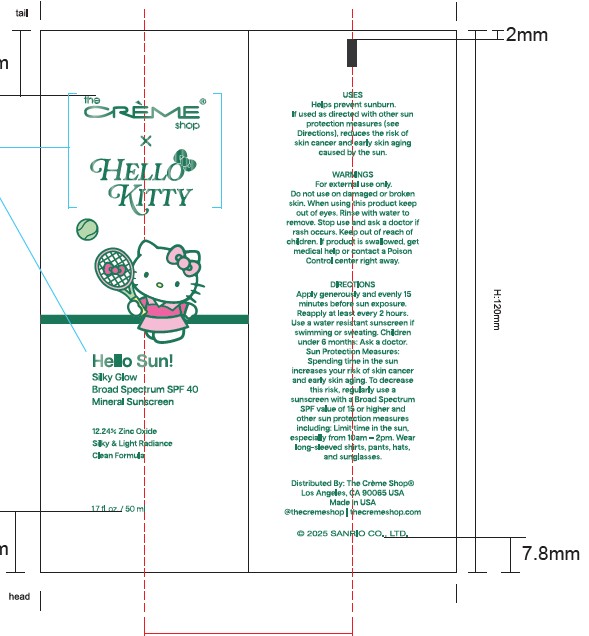 Pill image for The Crème Shop Hello Kitty Hello Sun! Silky Glow Broad Spectrum Spf 40