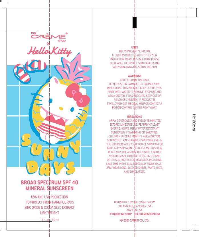 Pill image for The Crème Shop Hello Kitty Sunny Days Broad Spectrum Spf 40