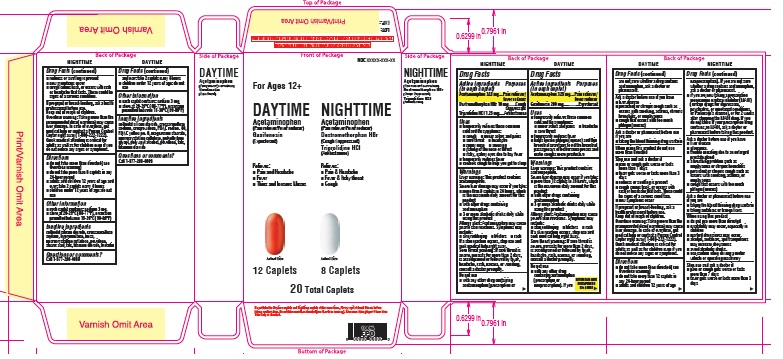 Pill image for Kroger Daytime Nighttime Multisymptom Relief Tablets