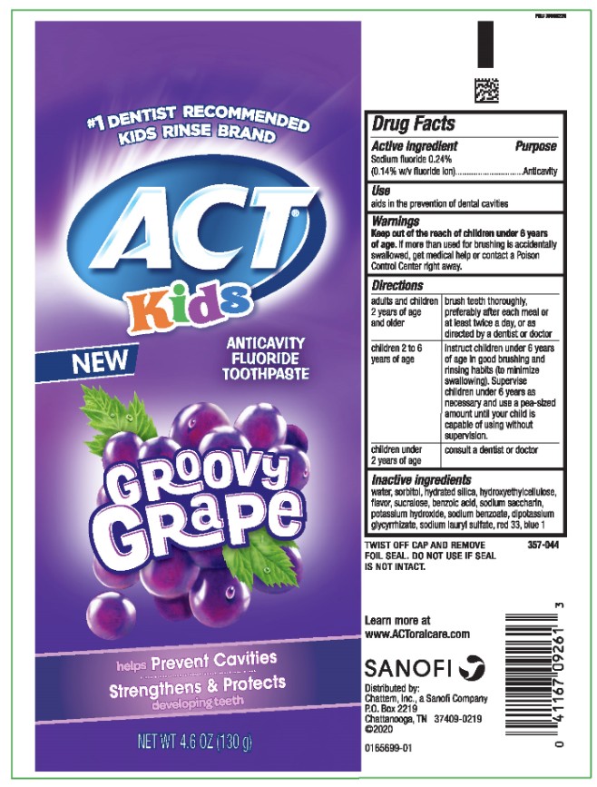 Pill image for Act Kids Anticavity Fluoride Toothpaste Groovy Grape