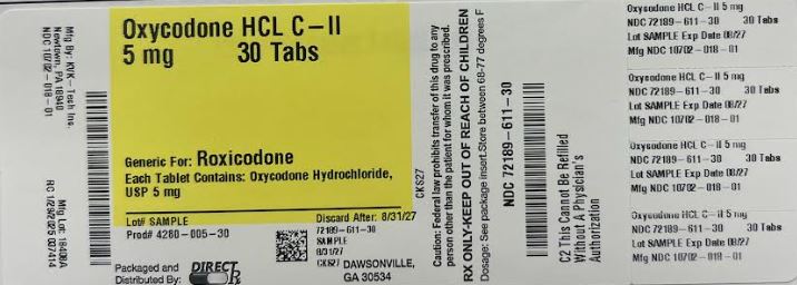 Pill image for Oxycodone Hcl