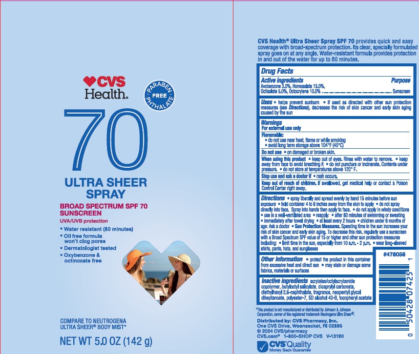 Pill image for Cvs Health Spf 70 Ultra Sheer Spray