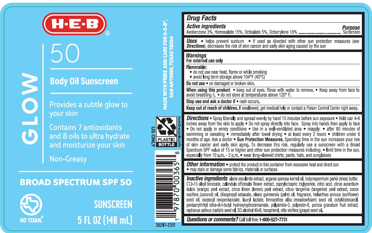 Pill image for Heb 50 Glow Body Oil Sunscreen