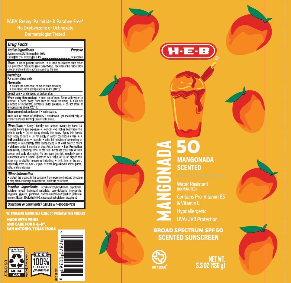 Pill image for Heb Spf 50 Mangonada Scented Continuous Sunscreen Spray