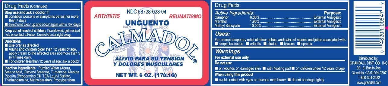 Pill image for Grandall (as Pld) - Calmadol Ointment (48201-004)