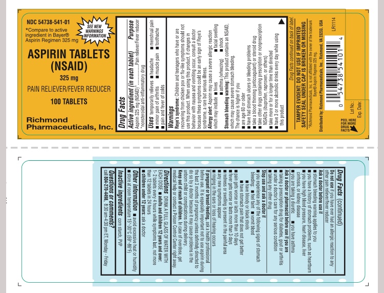 Pill image for Aspirin 325mg