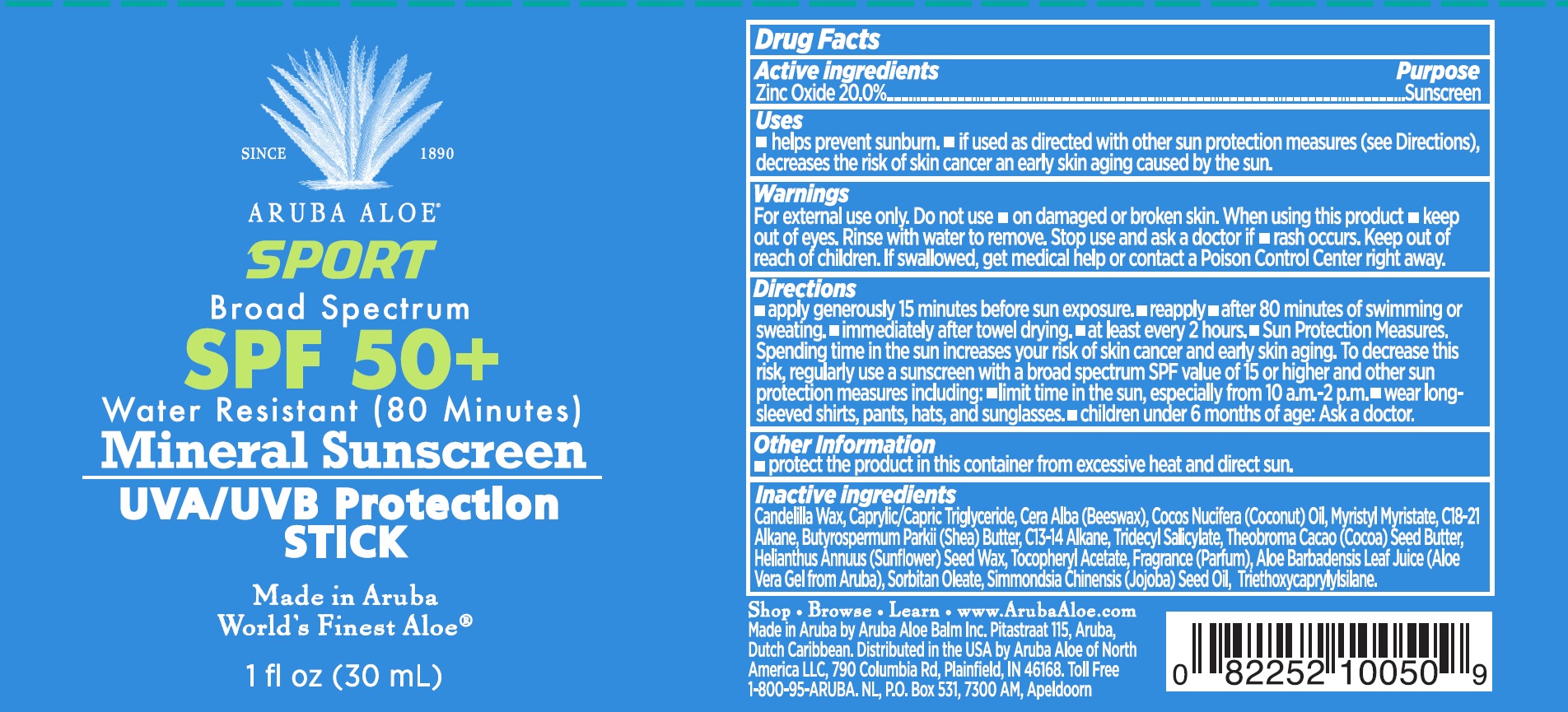 Pill image for Sport Broad Spectrum Spf50+ Water Resistant (80 Minutes) Mineral Sunscreen Uva/uvb Protection Stick