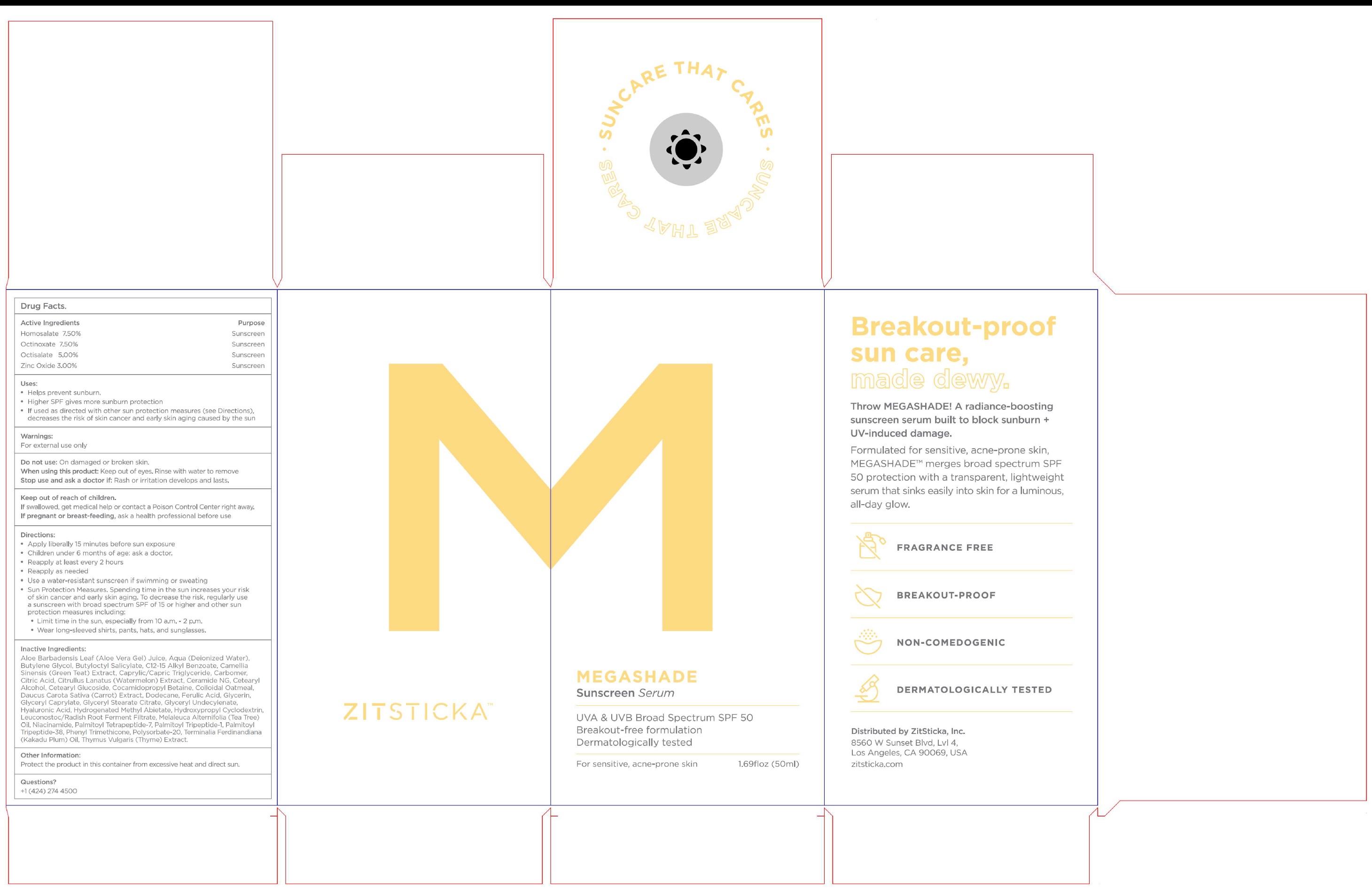 Pill image for zitsticka megashade sunscreen serum (spf-50)