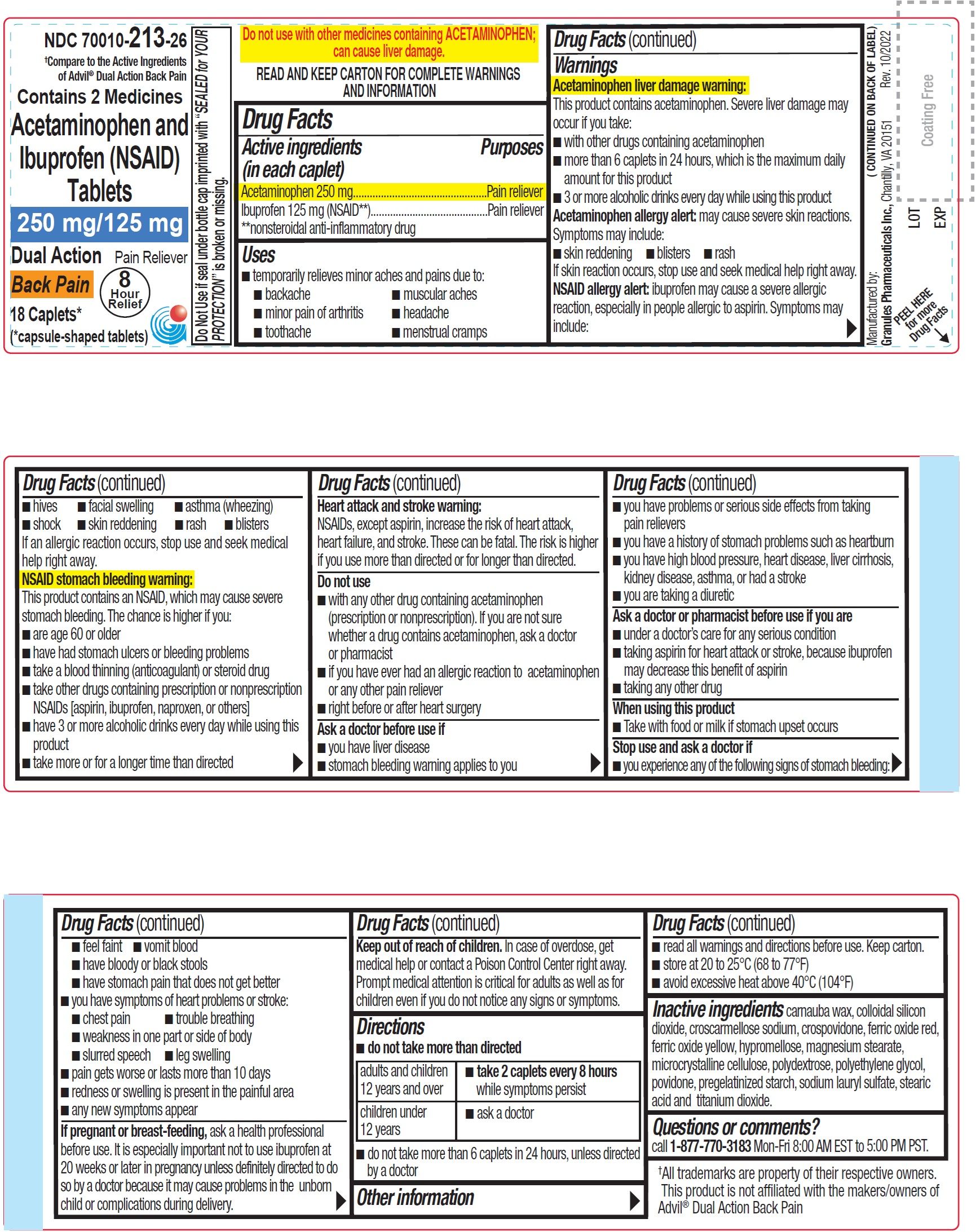 Pill image for Acetaminophen And Ibuprofen Back Pain