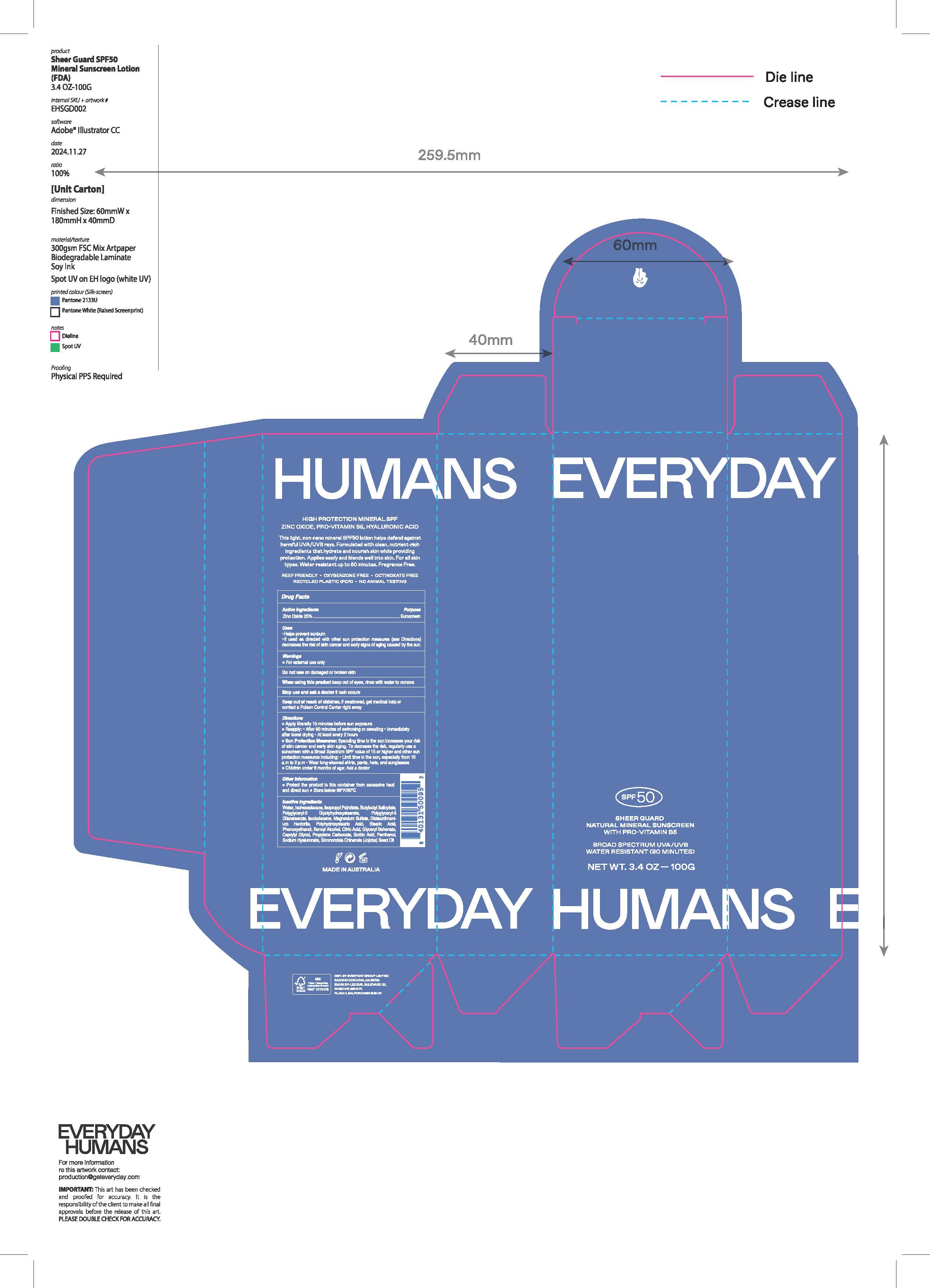 Pill image for Sheer Guard Natural Mineral Sunscreen