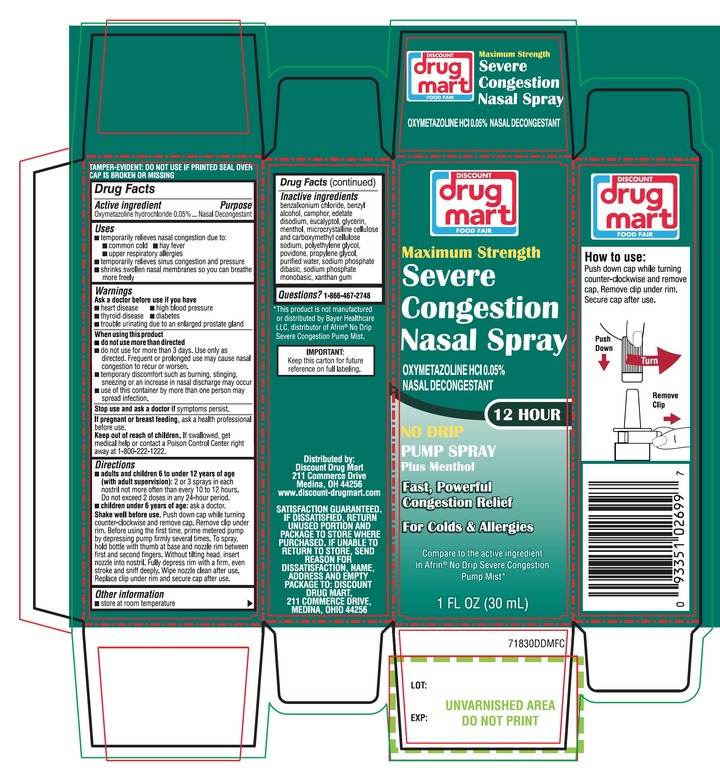 Pill image for Discount Drug Mart Severe Congestion Nasal Spray Drug Facts