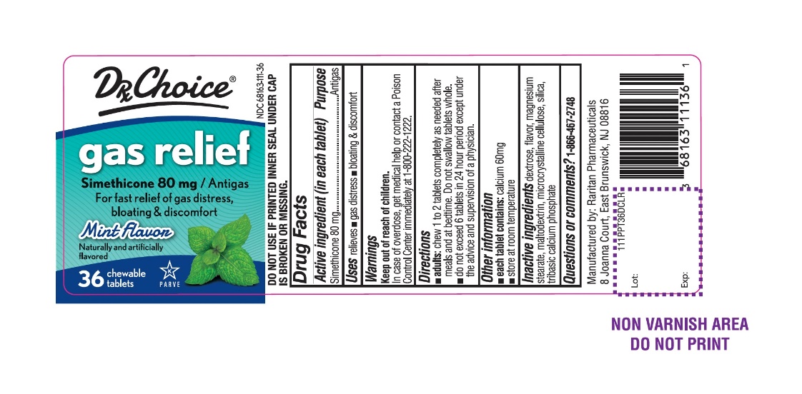 Pill image for Drxchoice Simethicone Gas Relief 36 Chewable Tablets