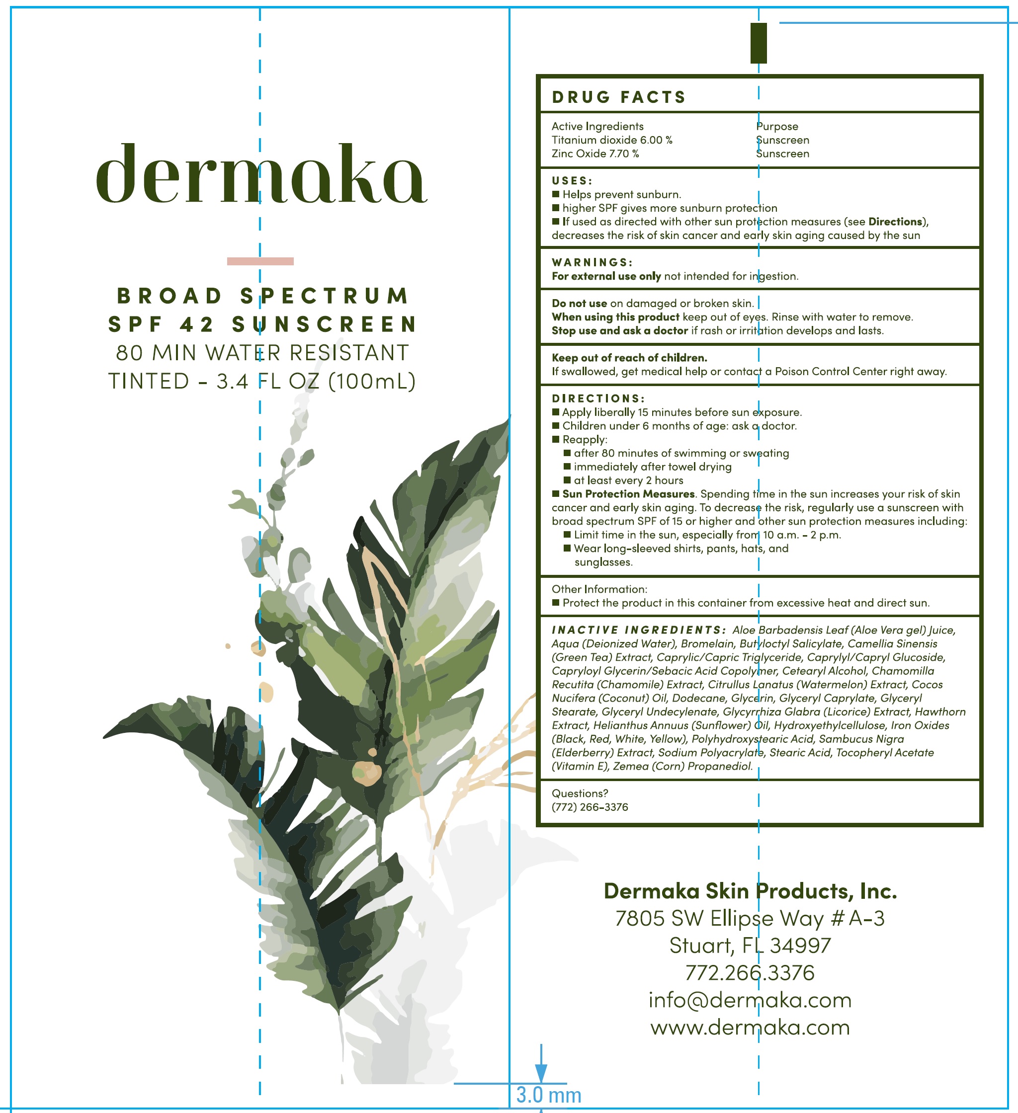 Pill image for Dermaka Broad Spectrum Spf-42 Sunscreen