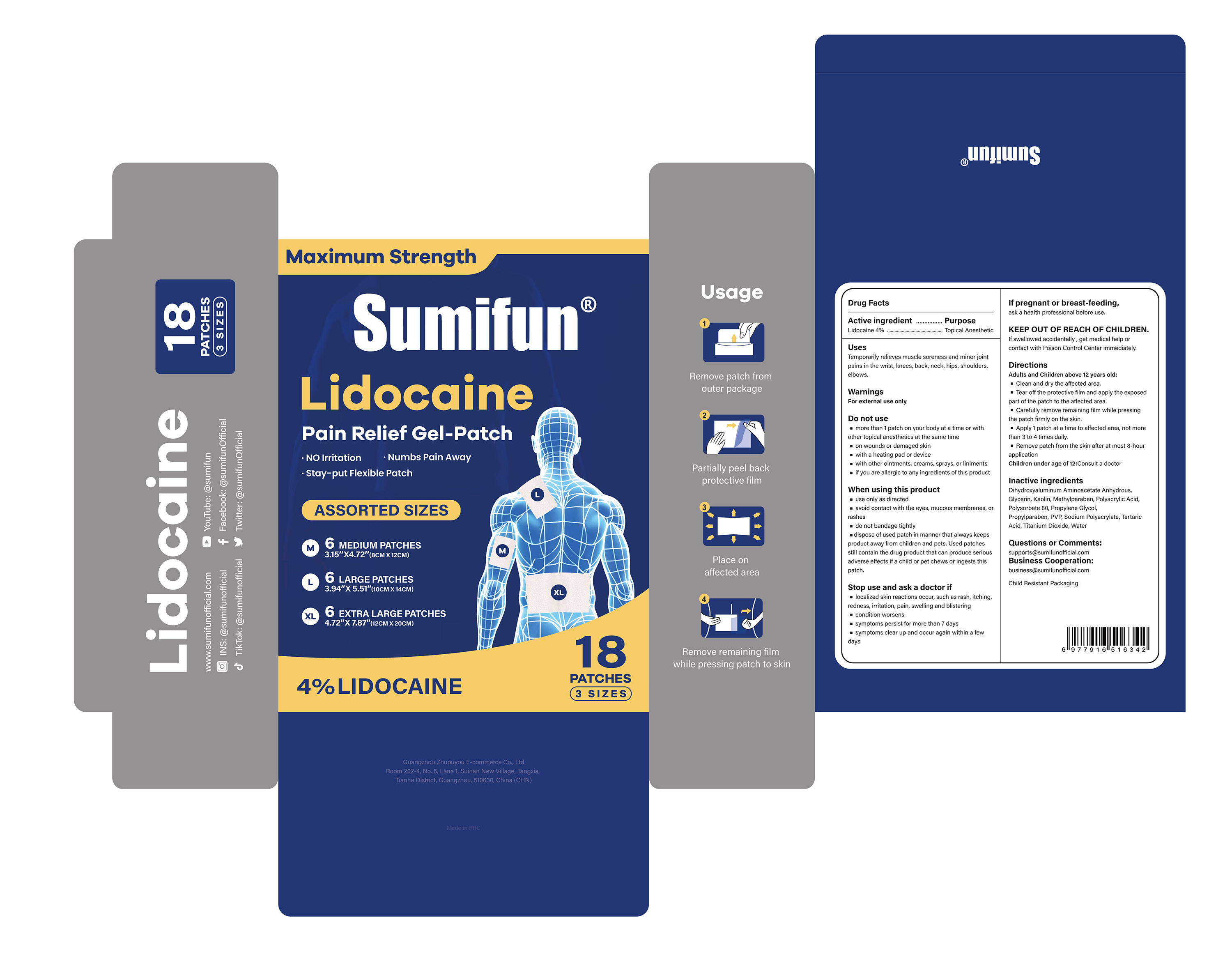 Pill image for Lidocaine Pain Relief Gel-patch