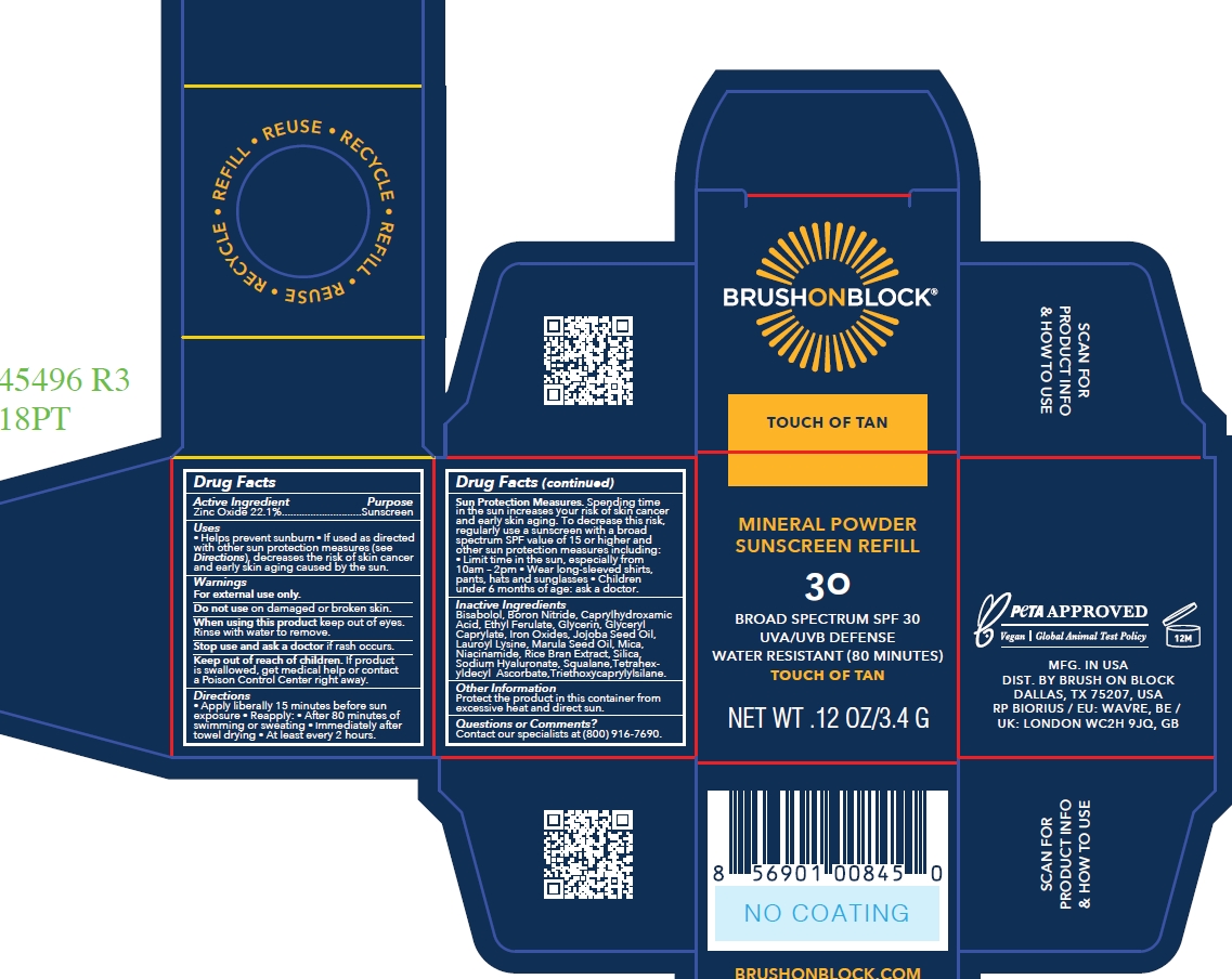 Pill image for Brush On Block Spf 30 Mineral Powder Touch Of Tan Zinc Only