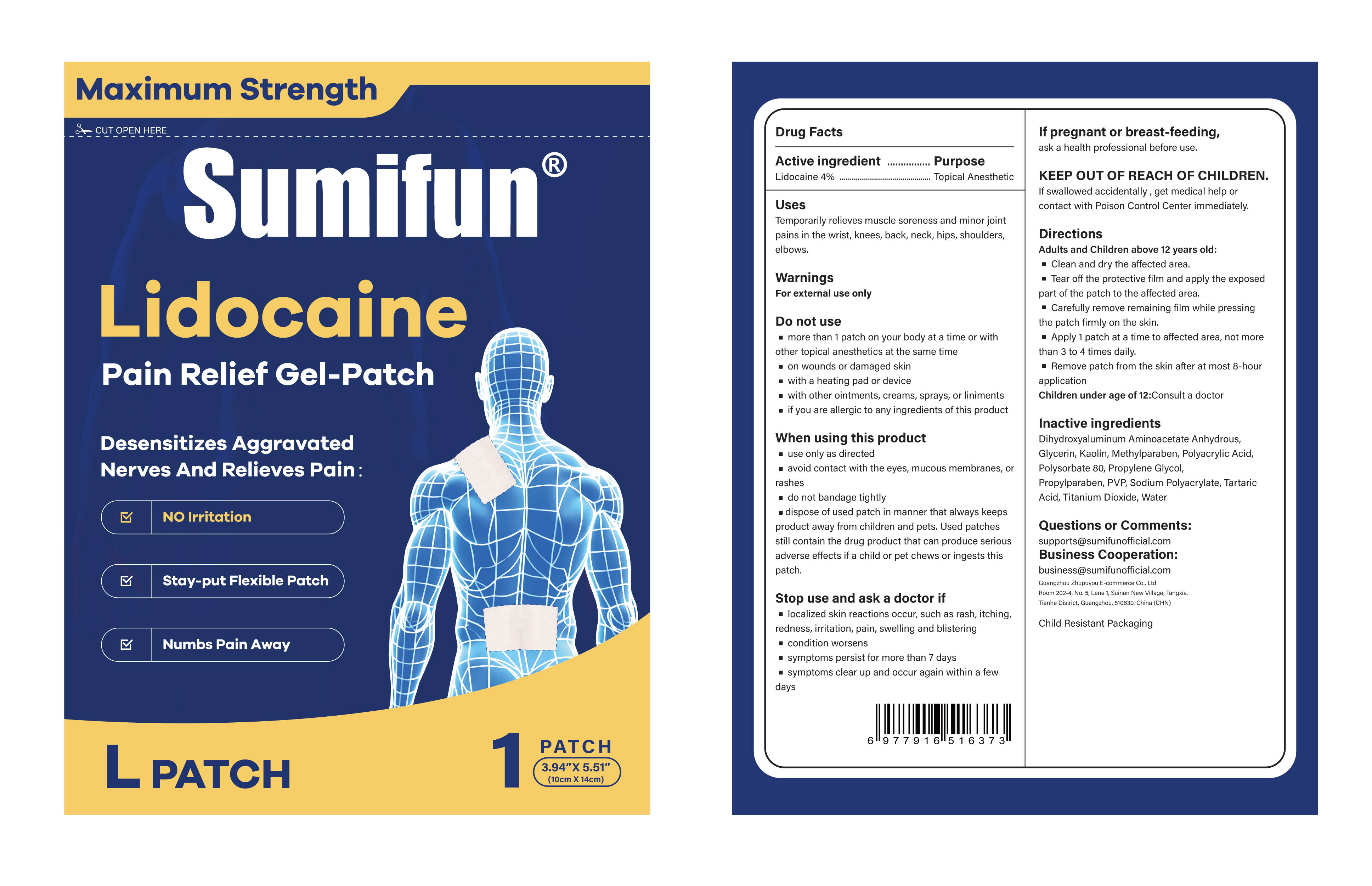 Pill image for Lidocaine Pain Relief Gel-patch