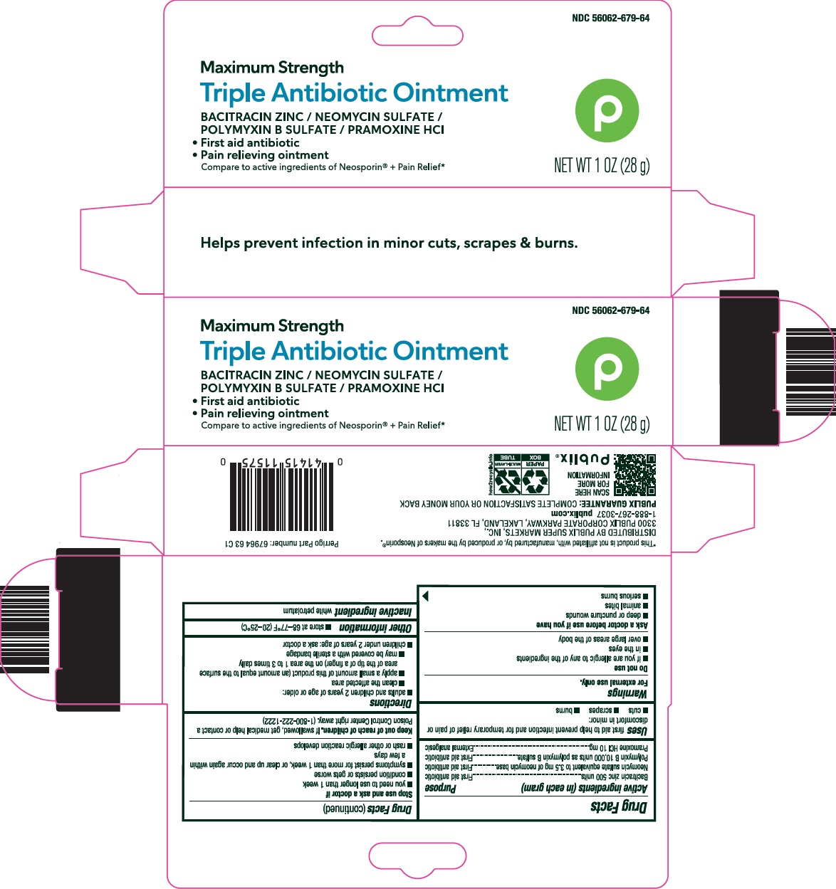Pill image for Publix Super Markets, Inc. Triple Antibiotic Ointment Drug Facts