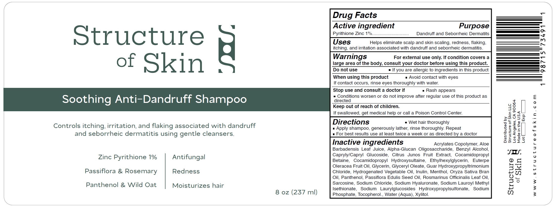 Pill image for Structure Of Skin Soothing Anti-dandruff Shampoo