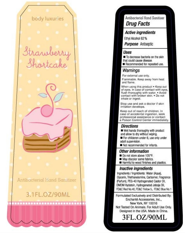 Pill image for Body Luxuries Strawberry Shortcake Antibacterial Hand Sanitizer