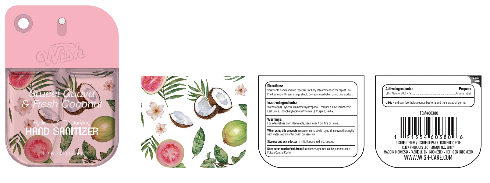 Pill image for Wish Hand Sanitizer Sweet Guava Fresh Coconut