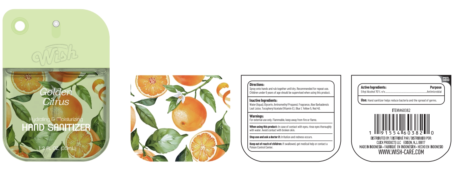 Pill image for Wish Hand Sanitizer Golden Citrus