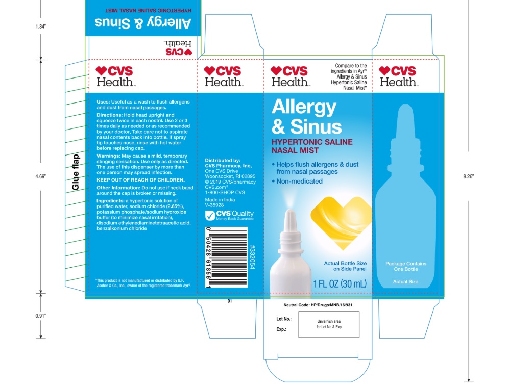 Pill image for Allergy And Sinus: Hypertonic Saline Mist: Cvs Health