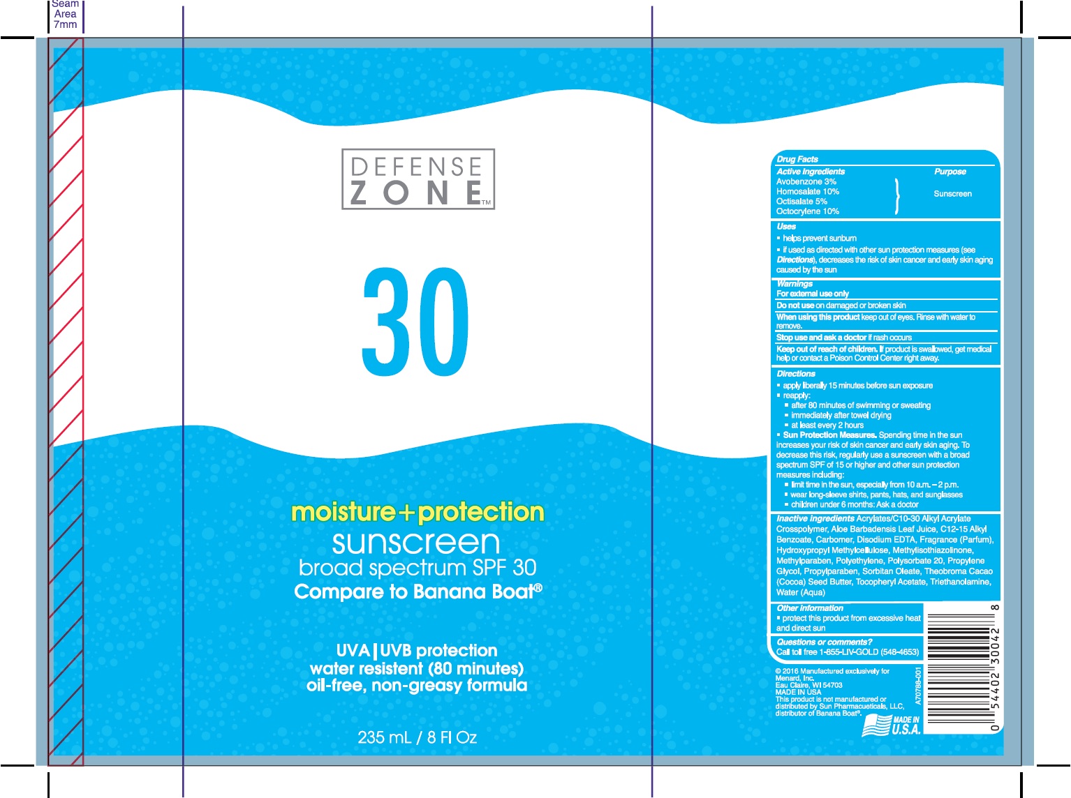 Pill image for Defense Zone Broad Spectrum Spf 30 Sunscreen
