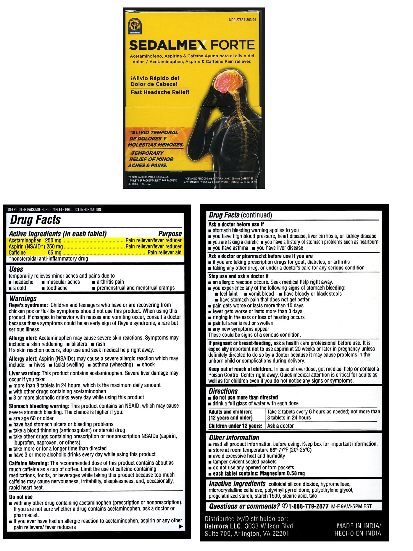 Pill image for Sedalmex Forte