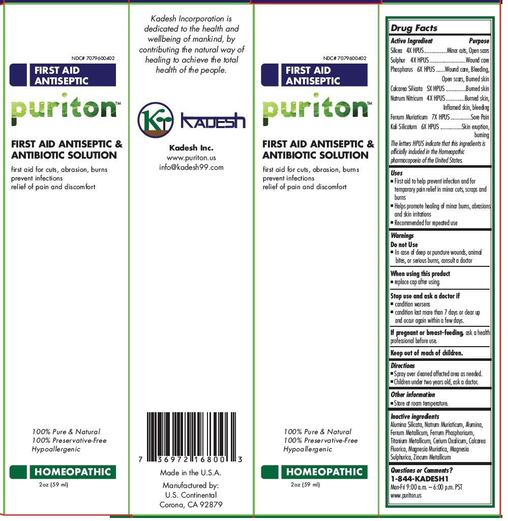 Pill image for Puriton first Aid Antiseptic & Antibiotic Solution
