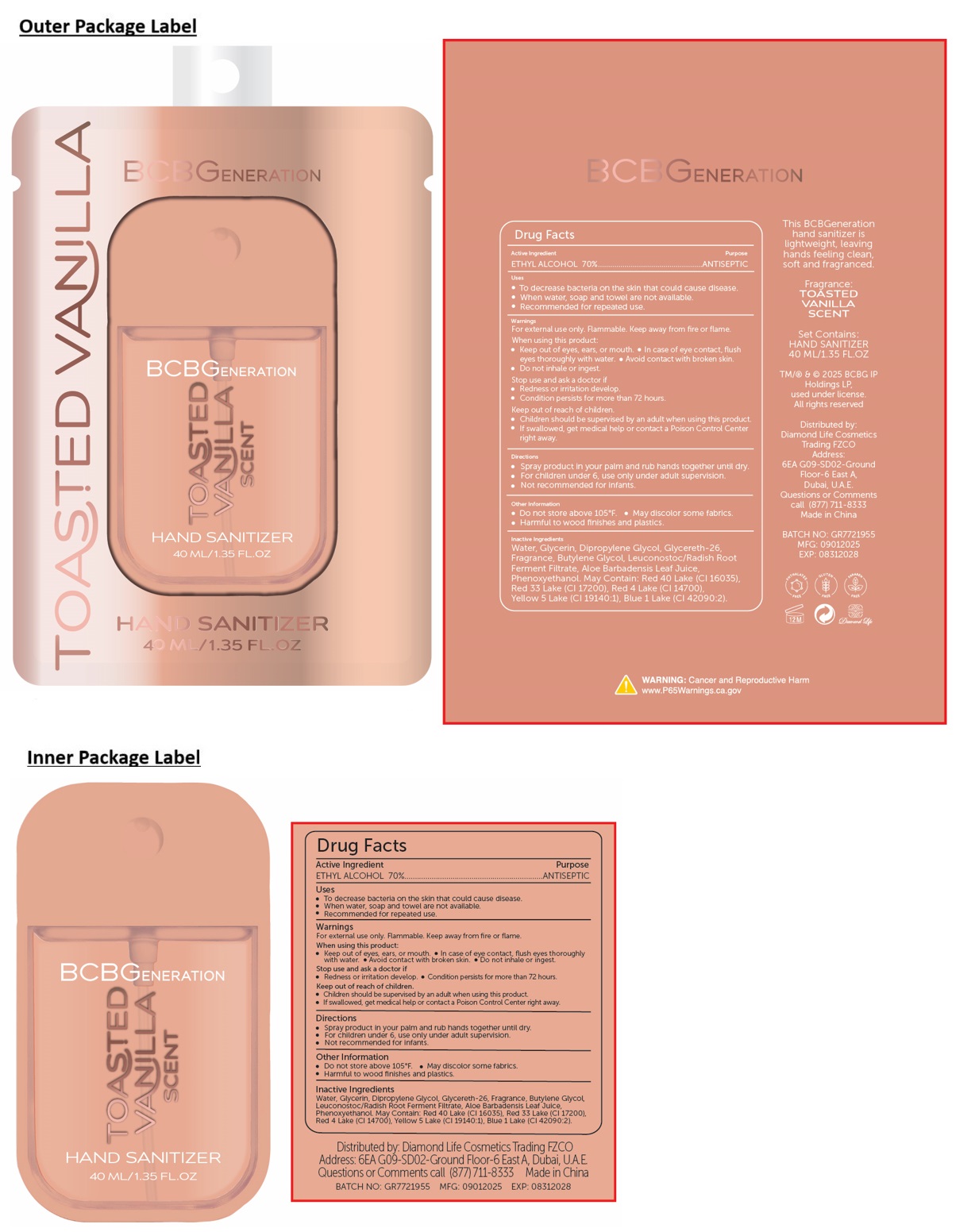 Pill image for Bcbgeneration Hand Sanitizer Toasted Vanilla Scent