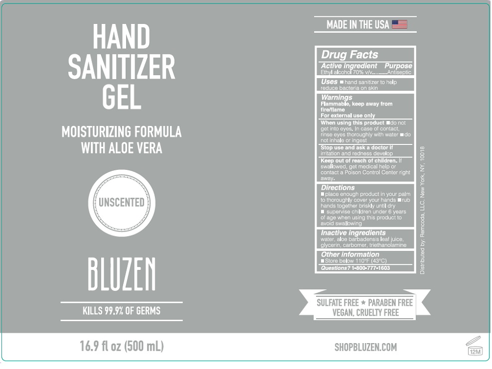 Pill image for bluzen hand sanitizer gel