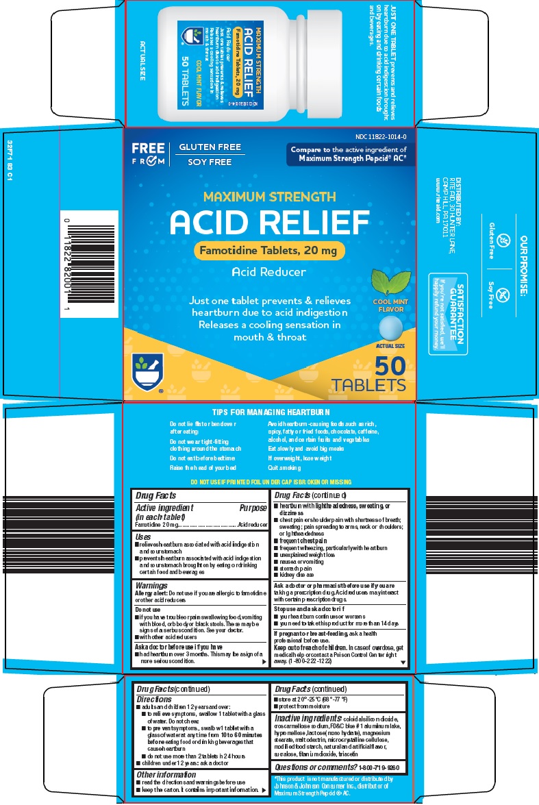Pill image for Rite Aid Corporation Acid Relief Drug Facts