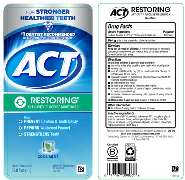 Pill image for Act Restoring Anticavity Fluoride Mouthwash Cool Mint