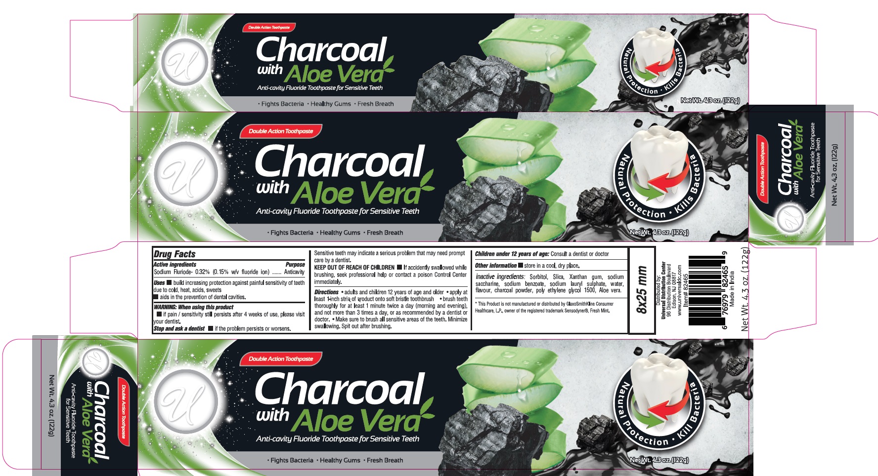 Pill image for Universal Charcoal With Aloe Vera Anti-cavity Fluoride Toothpaste