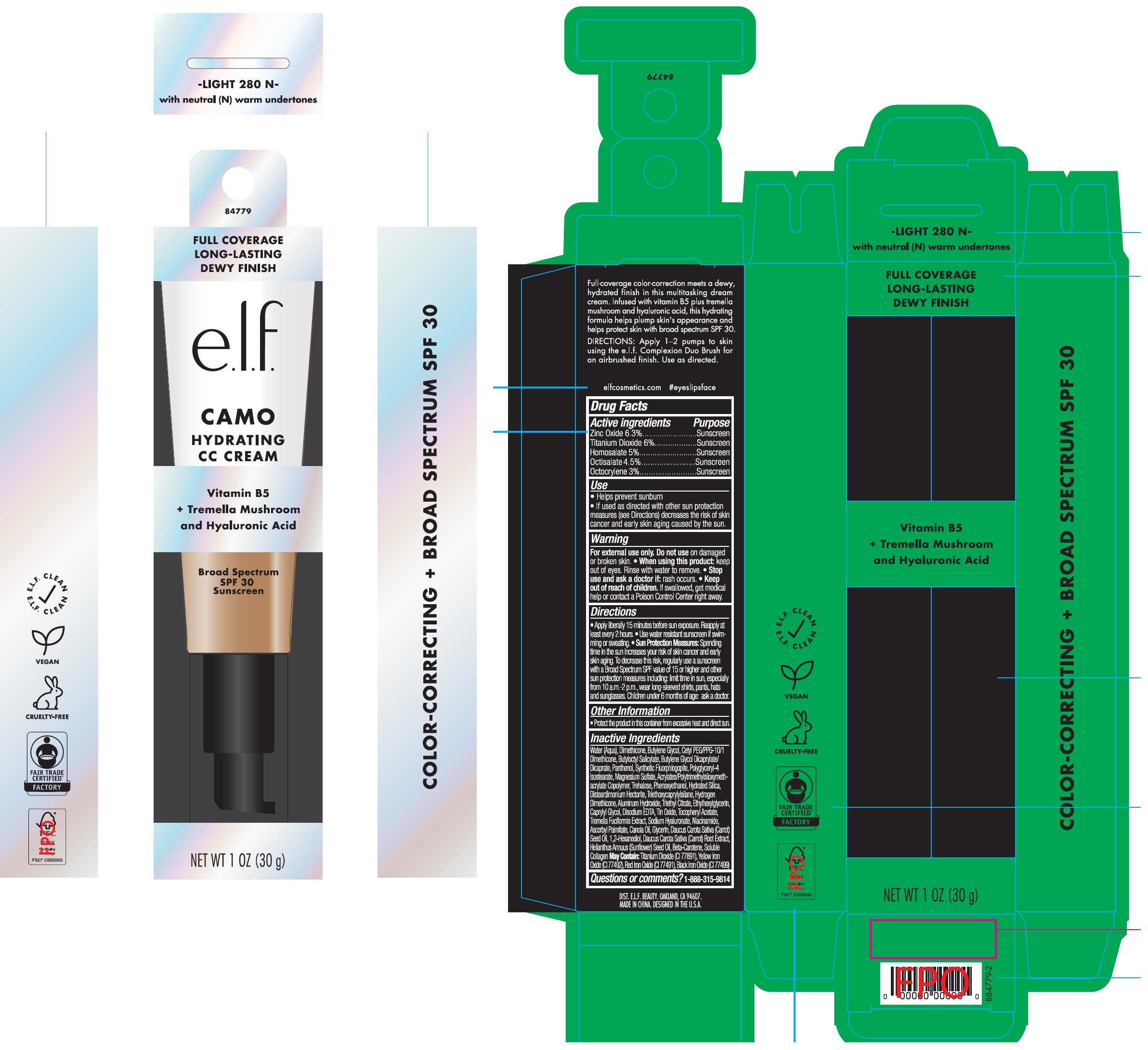 Pill image for Hydrating Camo Cc Cream Spf30 Light 280 N