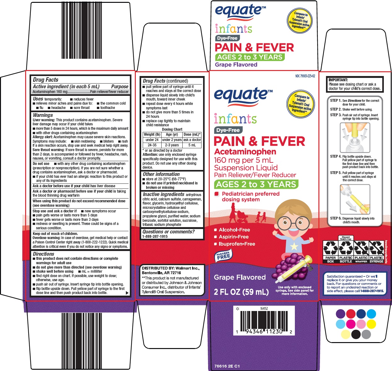 Pill image for Wal-mart Infants Pain And Fever Drug Facts