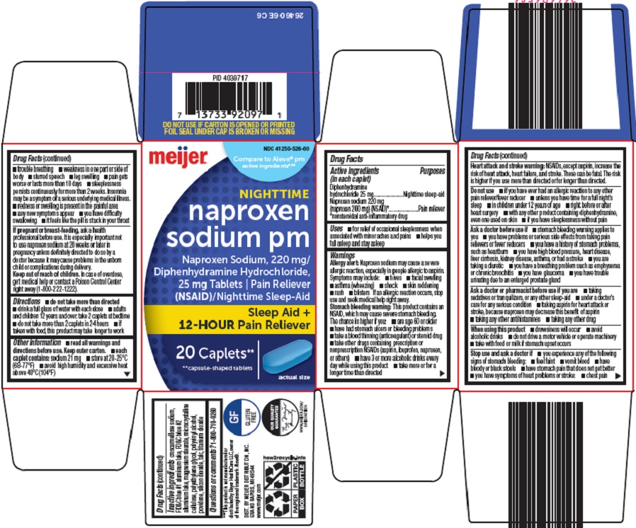 Pill image for Meijer Distribution, Inc. Naproxen Sodium Pm Drug Facts