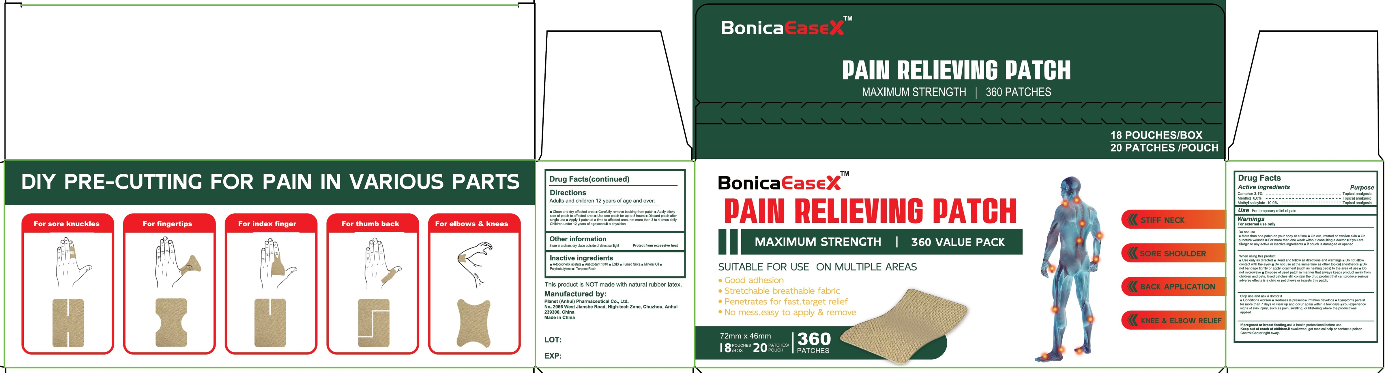 Pill image for Bonica Easex Pain Relieving Patch