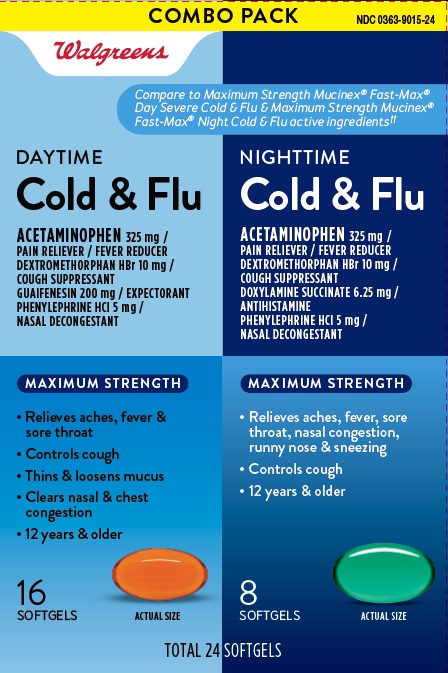 Pill image for walgreens daytime & nighttime cold and flu