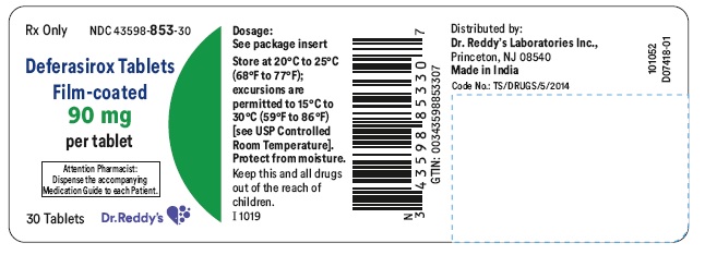 Pill image for These Highlights Do Not Include All The Information Needed To Use Deferasirox Tablets Safely And Effectively. See Full Prescribing Information For Deferasirox Tablets.