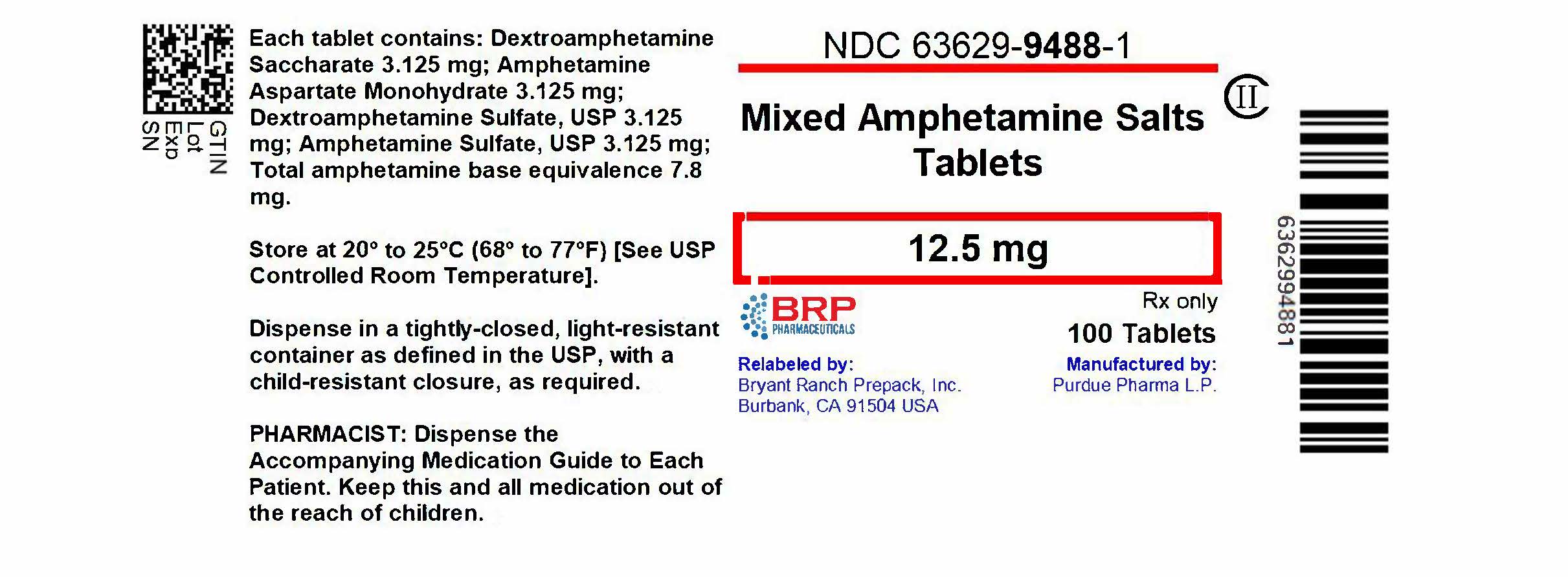 Pill image for Dextroamphetamine Saccharate, Amphetamine Aspartate, Dextroamphetamine Sulfate, And Amphetamine Sulfate Tablets, Cii