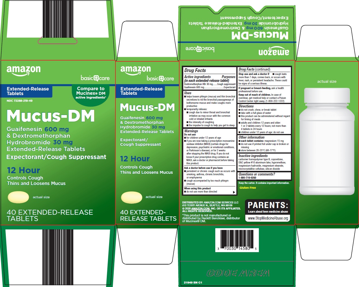Pill image for Amazon Mucus-dm Drug Facts
