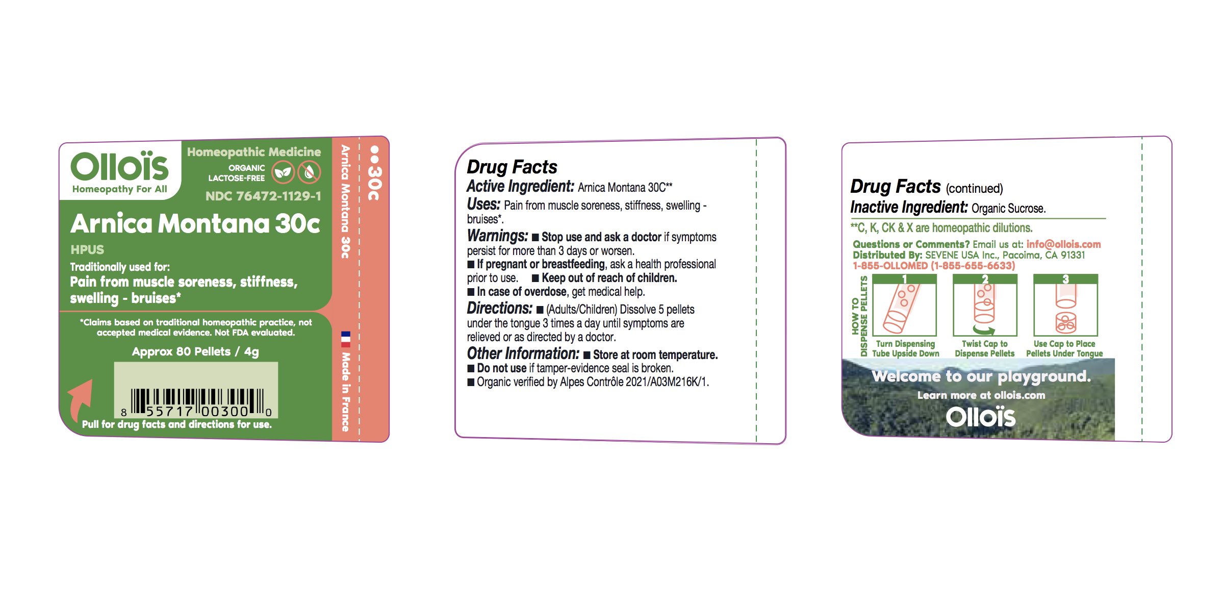 Pill image for Sevene Usa (as Pld) - Arnica Montana 30c (76472-1129)