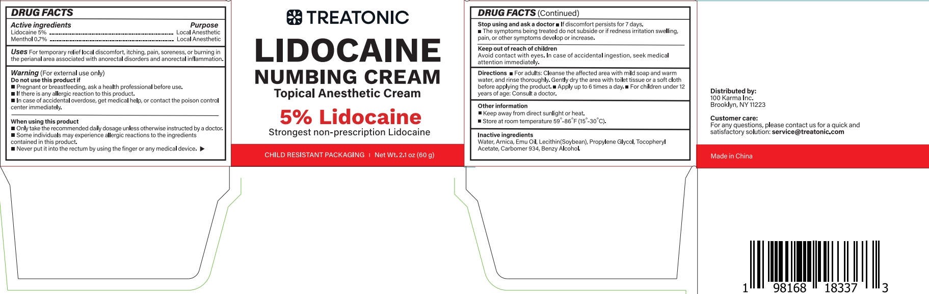 Pill image for Initial Drug Listing - 5% Lidocaine Numbing Cream