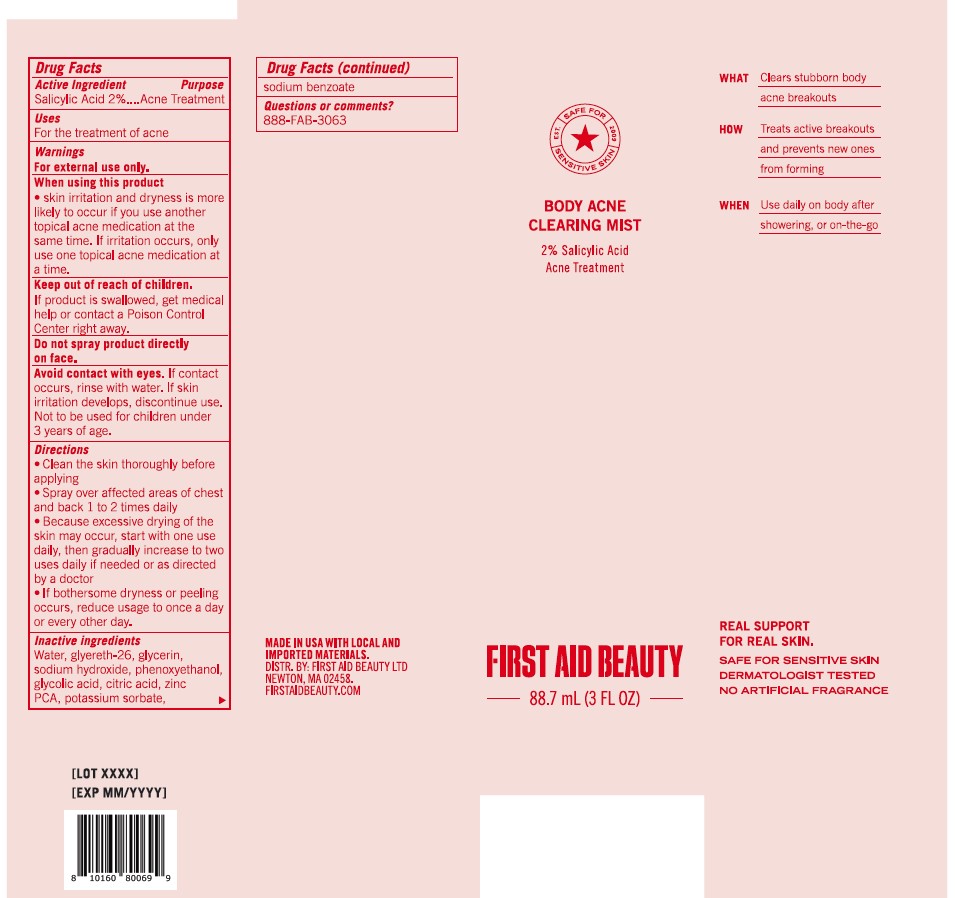 Pill image for First Aid Beauty Body Acne Clearing Mist