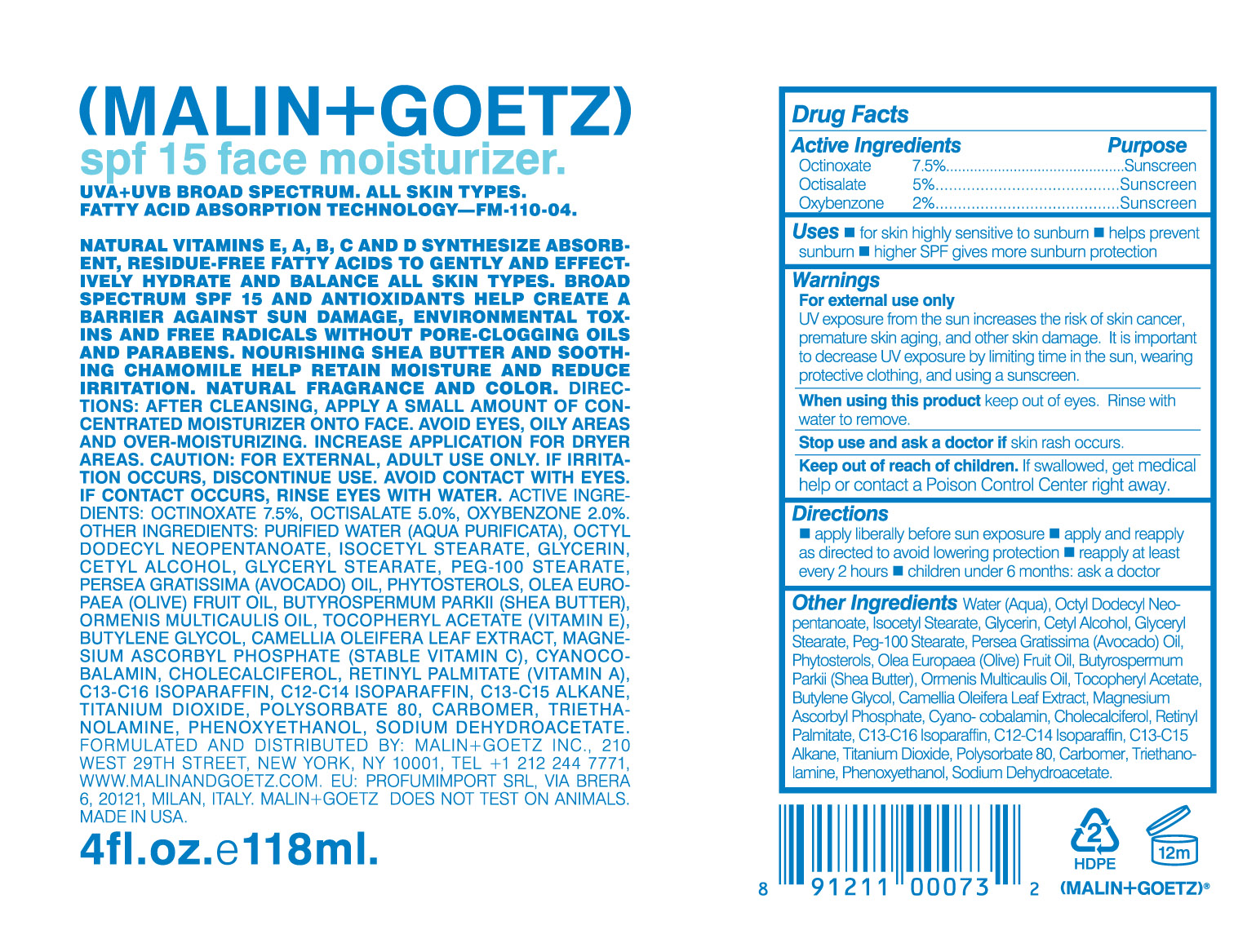 Pill image for Spf 15 Face Moisturizer